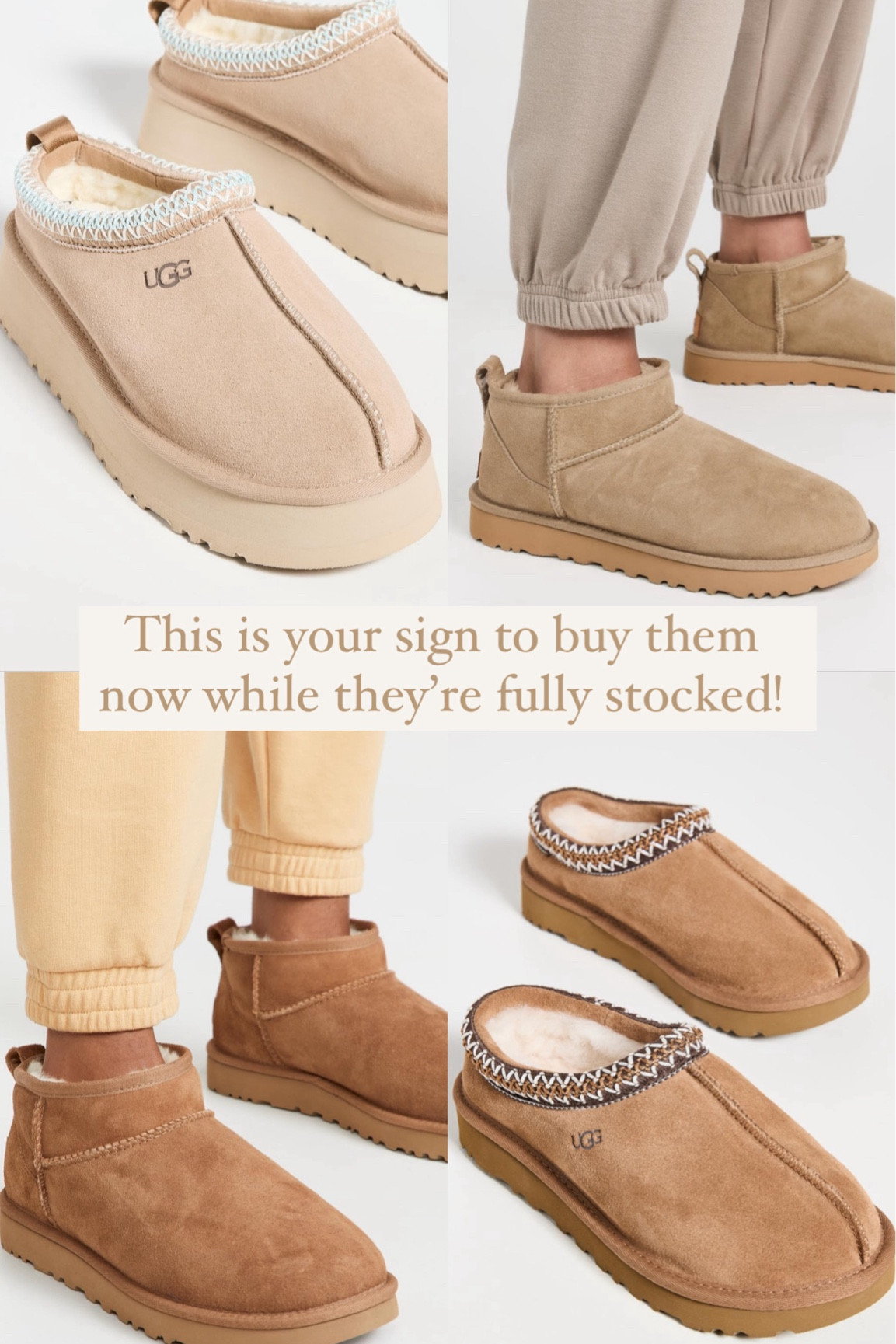 Buy your Uggs now so you’re not crying later 🥲 