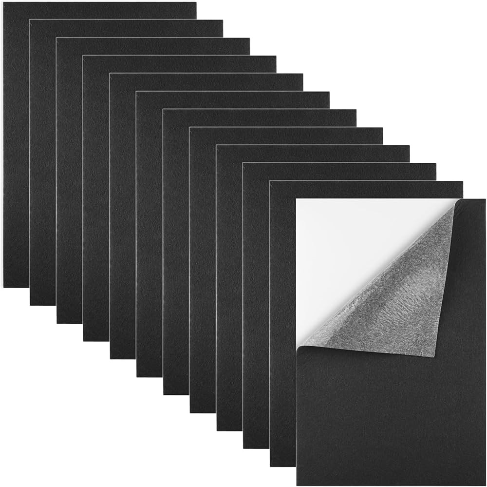 Morcheiong 12 Pcs Self Adhesive Felt Sheet Soft Felt Sheets with Adhesive Backing for Art Project... | Amazon (US)