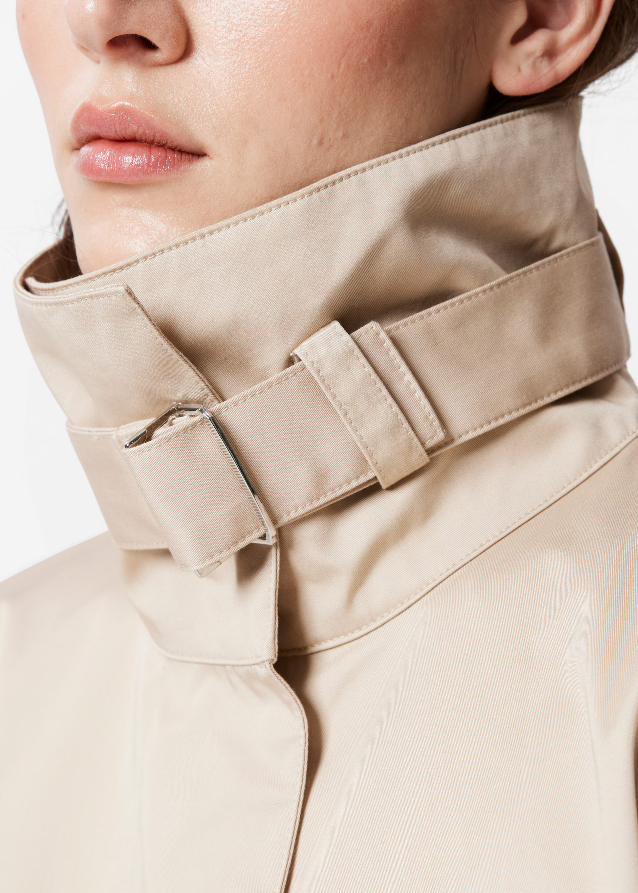 A-Linien-Jacke mit Tunnelkragen - Beige - & Other Stories DE | & Other Stories EU