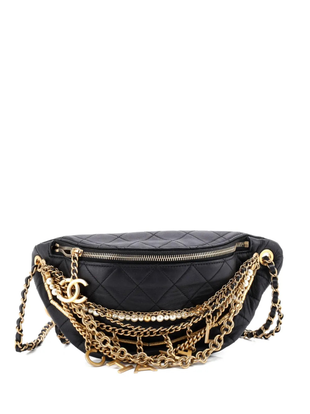 All About Chains Waist Bag Quilted Lambskin belt bag | Farfetch Global