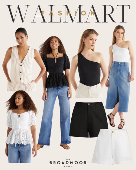 Walmart, Walmart fashion, look for less , summer outfit, summer top, shorts, black and white clothes 

#LTKStyleTip #LTKFindsUnder50 #LTKSeasonal