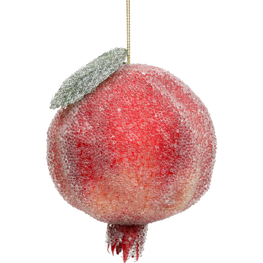 Mark Roberts Frosted Pomegranate Ornament , Box of 6 in Red at Nordstrom | Nordstrom