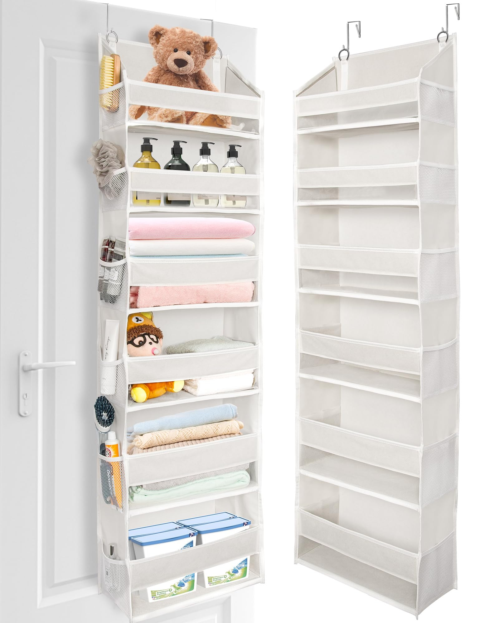 ULG Over The Door Organizer with 6 Large Pockets 12 Side Pockets, 50lbs Weight Capacity Door Hang... | Amazon (US)