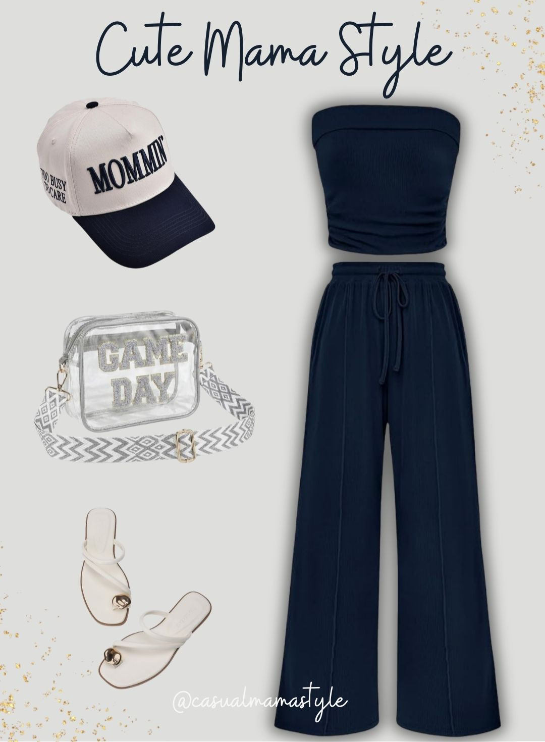 Cute Mama Style. Grab the two piece set, and the accessories for the most stylish look. #amazonfinds #amazonfashion #momstyle #ootd 

 #LTKdayinmylife #LTKgrwm #LTKootd