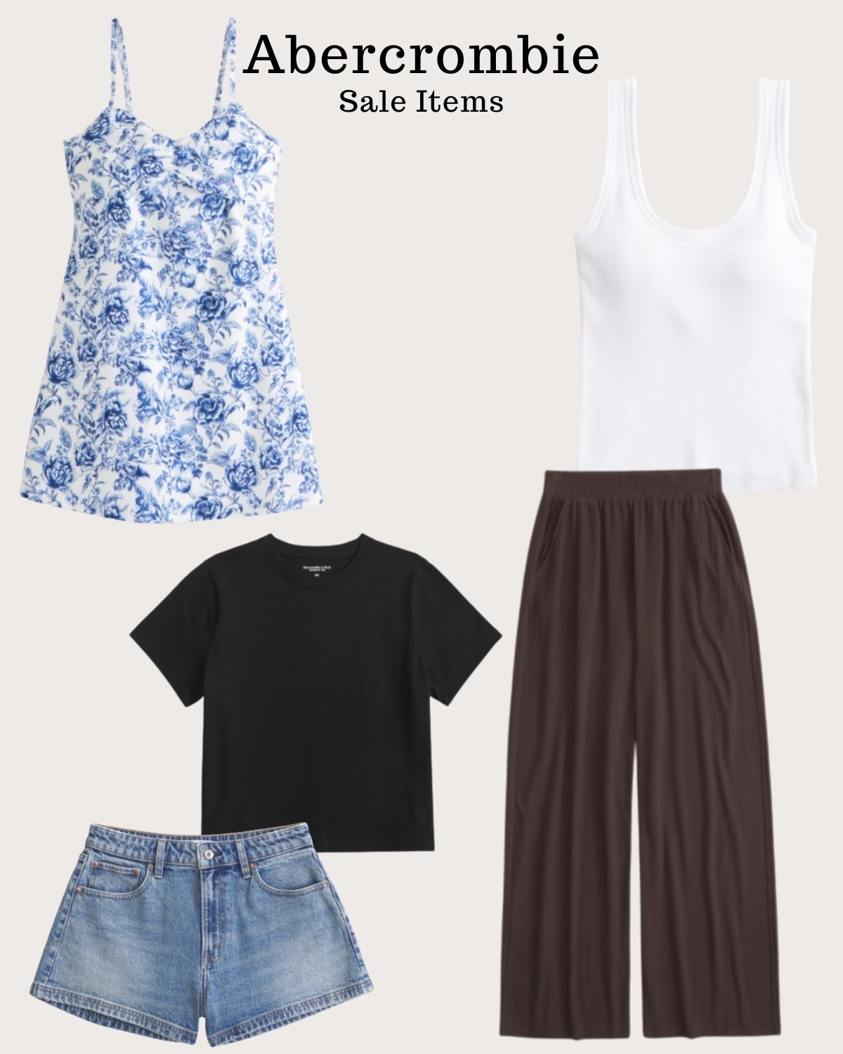 Cute items on sale at Abercrombie!

Shirt/tank - M
Shorts - 28
Pants - M
Dress - M

#abercrombie #salefinds #springitems #springclothes

#LTKSeasonal #LTKootd #LTKSaleAlert