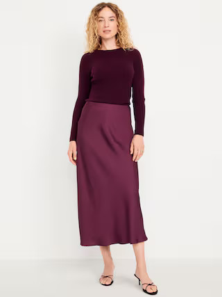 Satin Maxi Skirt | Old Navy (US)