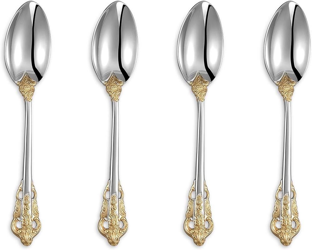 KEAWELL Gorgeous 6.3" Small spoons, 18/10 Stainless Steel, Luxury Teaspoons, Stirring, Mixing, Su... | Amazon (US)