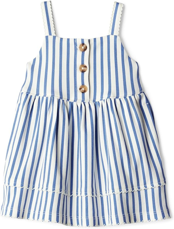 Amazon Essentials x Sofia Grainge Toddlers and Baby Girls' Cotton Casual Fit and Flare Dress | Amazon (US)
