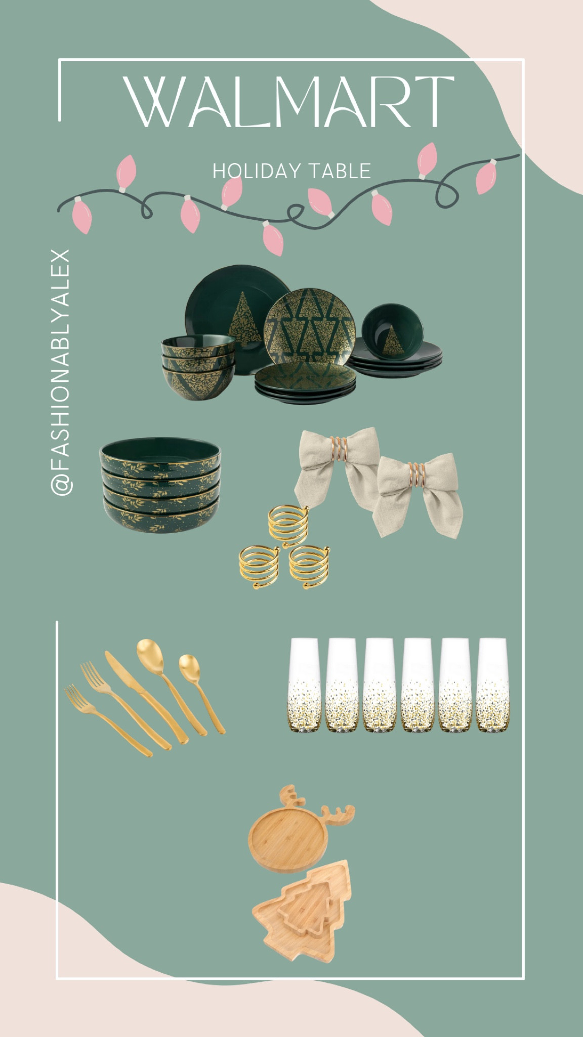 Cute and affordable Holiday table idea from Walmart! #homedecor #holidaydecor #holiday 

#LTKSeasonal #LTKStyleTip #LTKHoliday