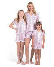 Gauze Striped Pajamas Collection | Toddler Girls (2t-5t) | Marshalls | Marshalls