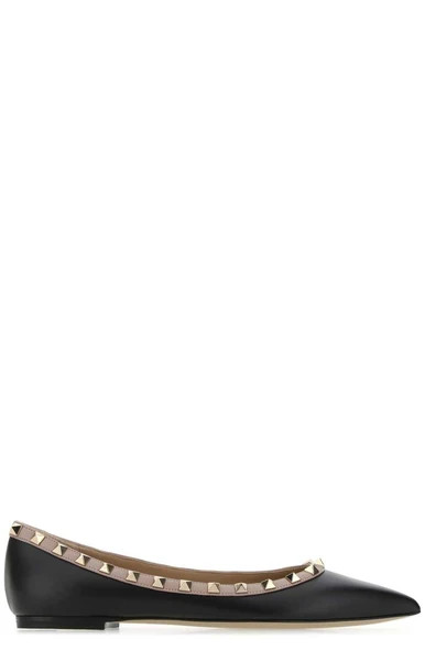 Valentino Garavani Rockstud Ballet Flats | Cettire Global