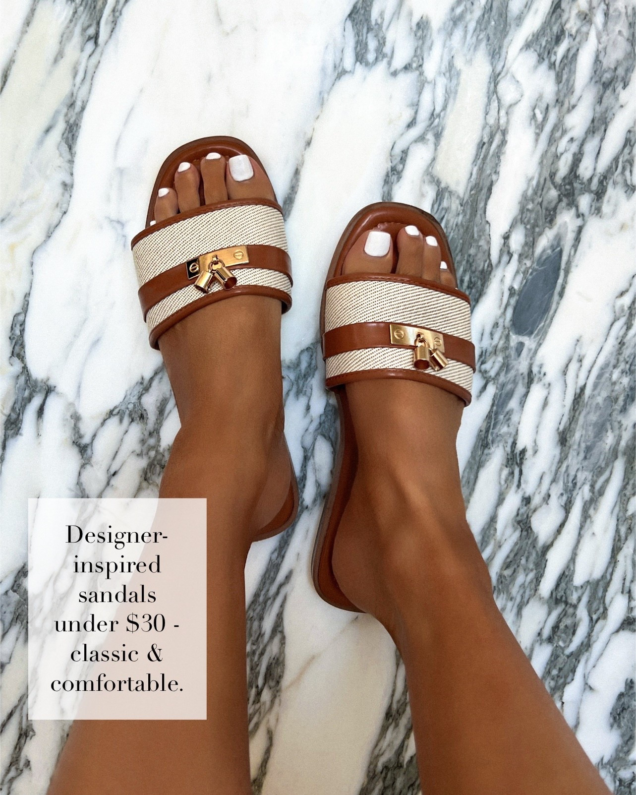 Designer inspired sandals on sale for the Amazon Big Spring Sale that are so chic and actually comfortable enough to keep up with my toddler all spring. The perfect mix of style and practicality for everyday wear.

Amazon sandals - runs TTS

miamiamine Amazon sandals designer inspired shoes comfortable mom style spring outfits casual chic everyday footwear affordable fashion Amazon big spring sale

#LTKmomlife #LTKOver40 #LTKSaleAlert