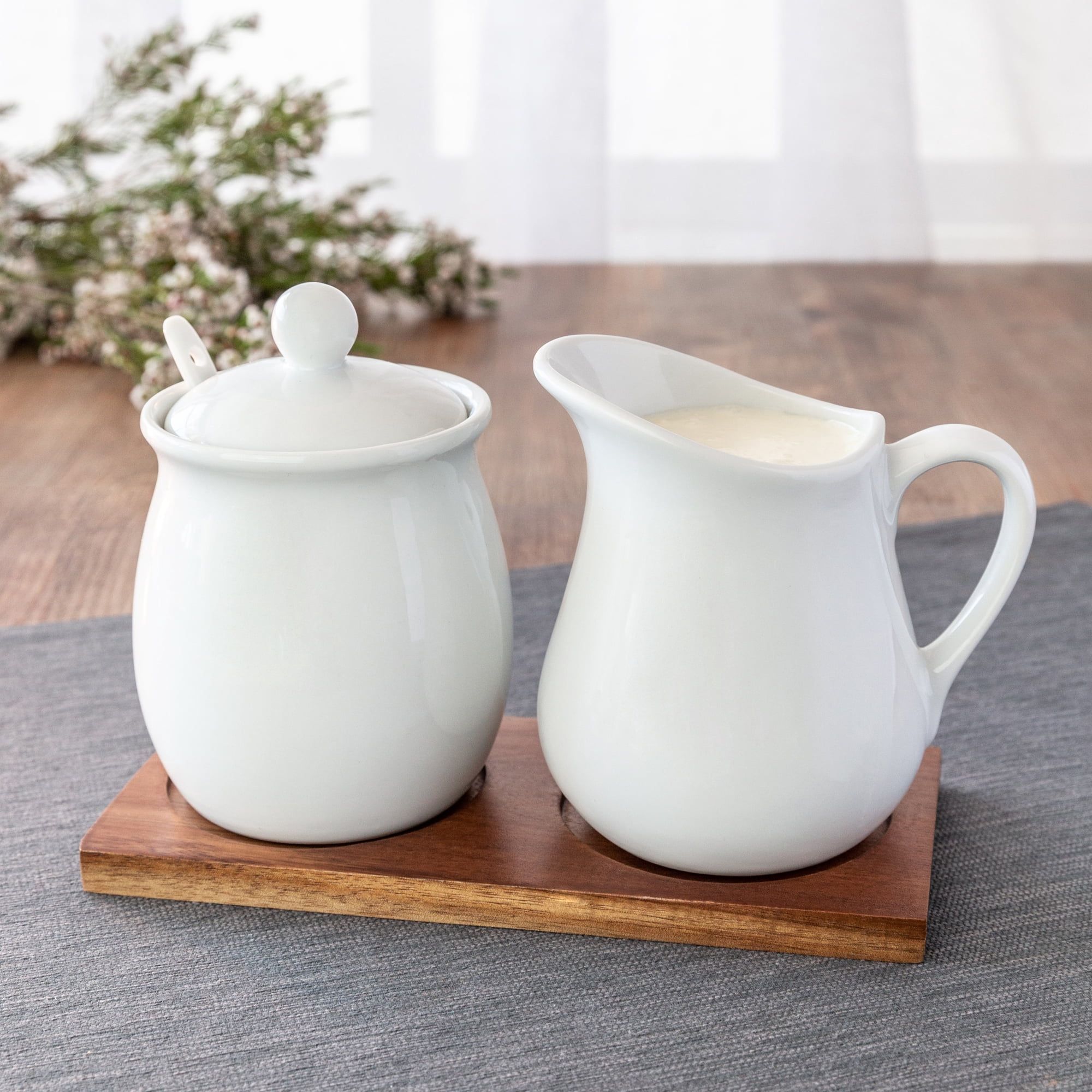Better Homes & Gardens White Porcelain Cream and Sugar Set | Walmart (US)