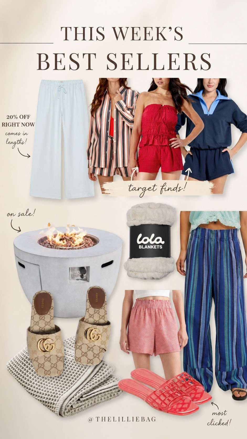This week’s best sellers are in! 🤍 The Target finds are too good, the most-clicked pants are back again, and several favorites are on sale—including the fire pit and lounge pants. Everything is linked!

Summer outfit. Patio. Sale. Sandals. 4th of July.

#LTKSaleAlert #LTKHome #LTKSeasonal