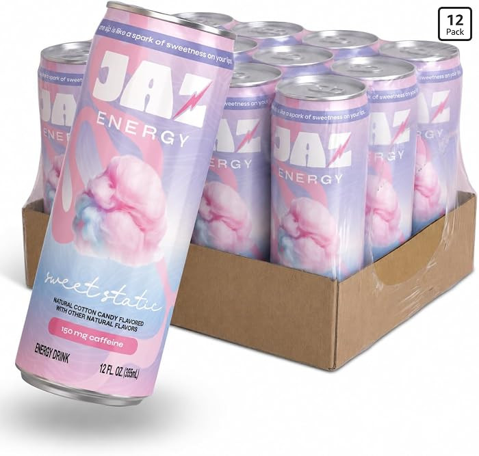 Sweet Static Cotton Candy Energy Drink (12 Pack) 12-Pack | Amazon (US)