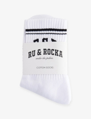 Varsity Crew Cotton-Blend Socks | Selfridges