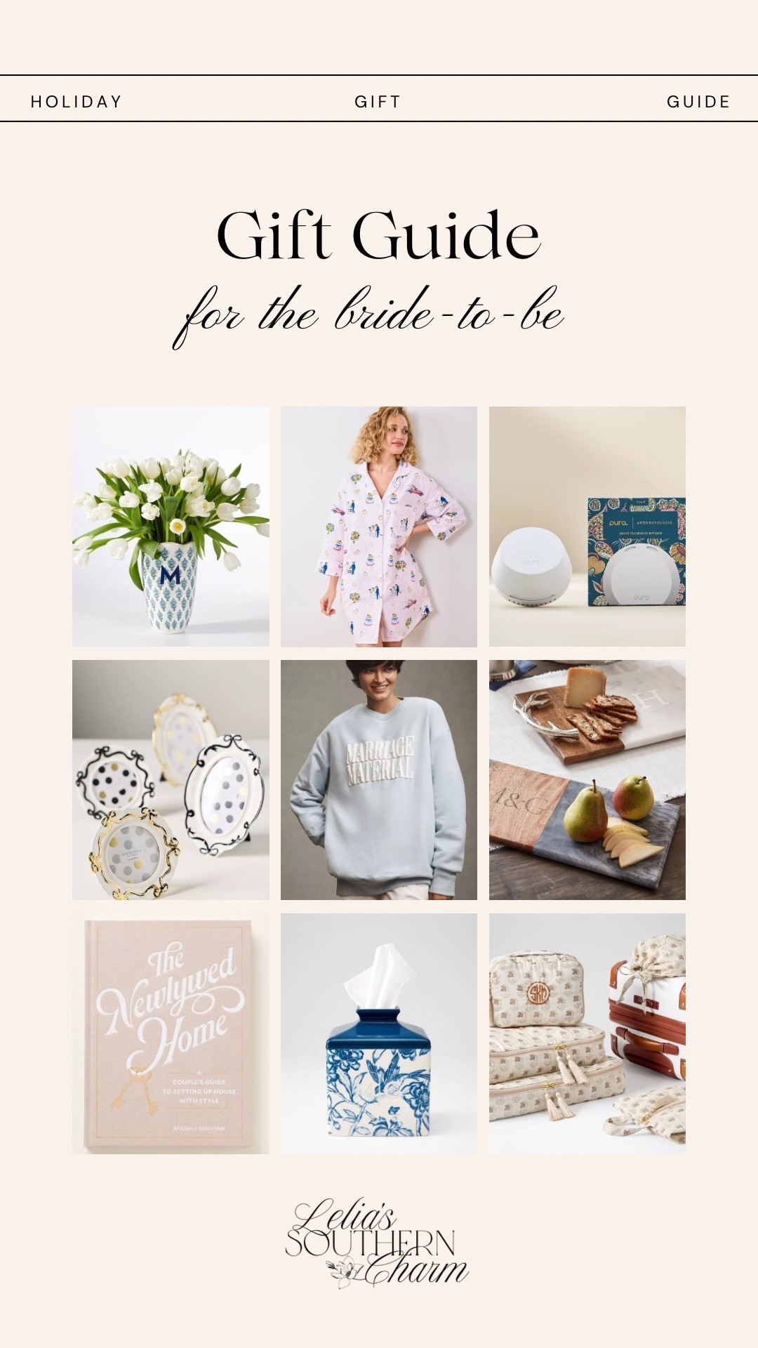 Gifts for the newlywed or bride to be for Christmas! Perfect gifts 🎁 

#LTKGiftGuide #LTKHoliday #LTKWedding