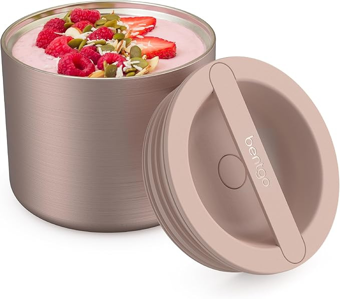 Bentgo Stainless Insulated Food Container - 2.4 Cups (19 oz), Triple-Layer Insulation, Vacuum Sea... | Amazon (US)