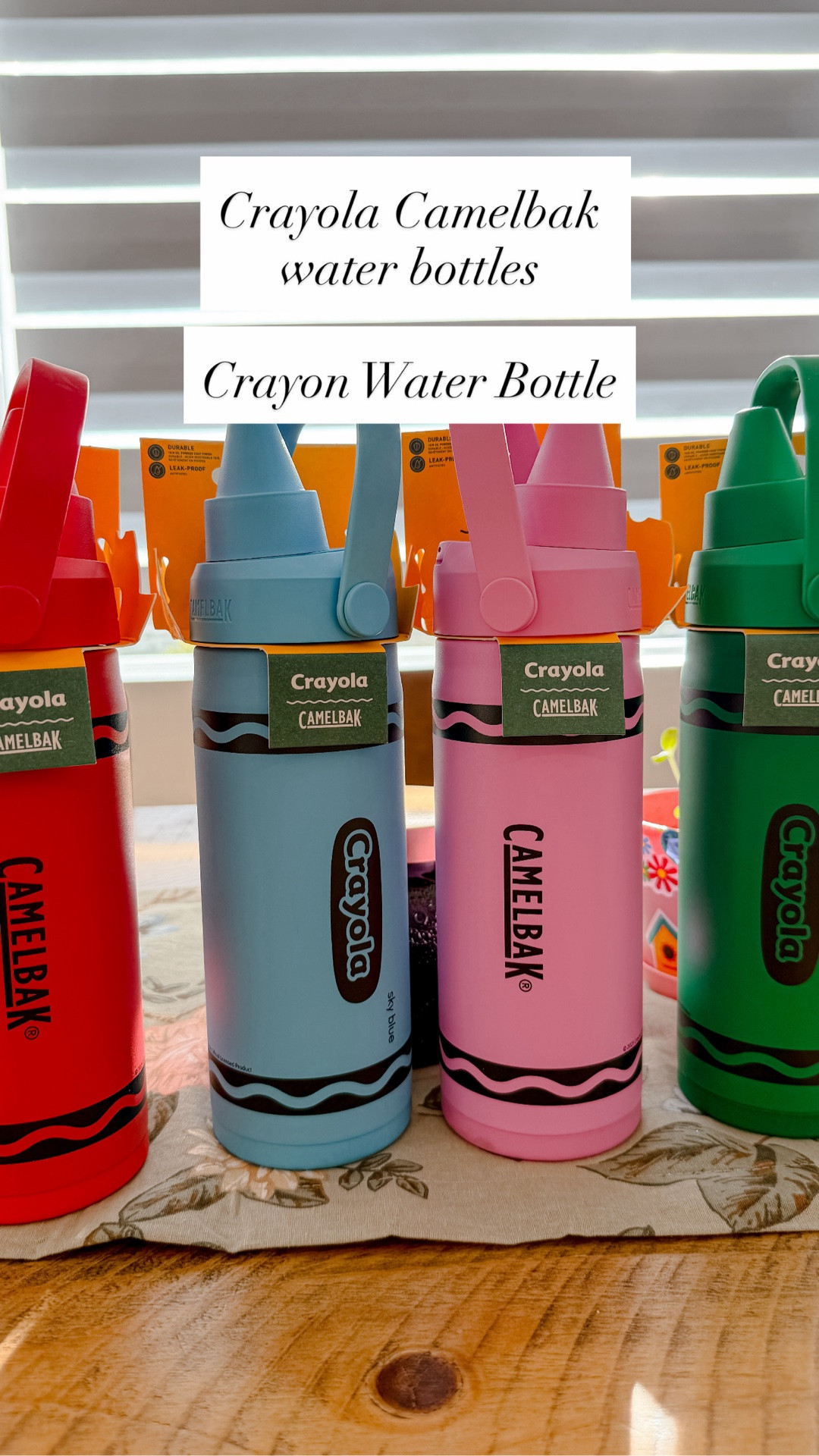 Crayon-shaped Camelbak water bottle 

Crayola Camelbak water bottle, insulated water bottle.

Back to school water bottle, back to school essentials🖍️💚💛

#LTKKids #LTKfoodie #LTKActive
