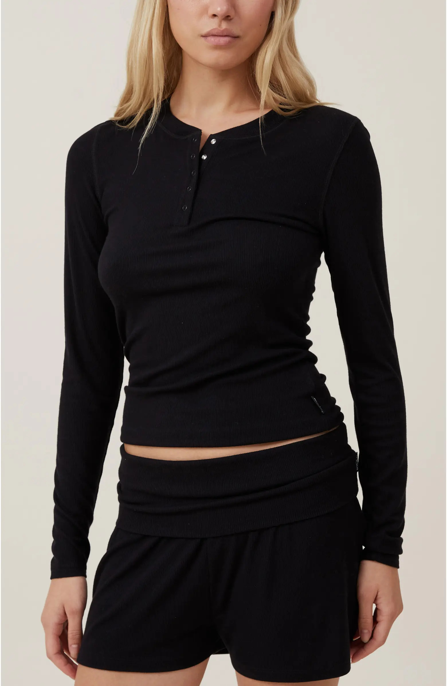 Women's Airy Soft Henley Long Sleeve | Nordstrom
