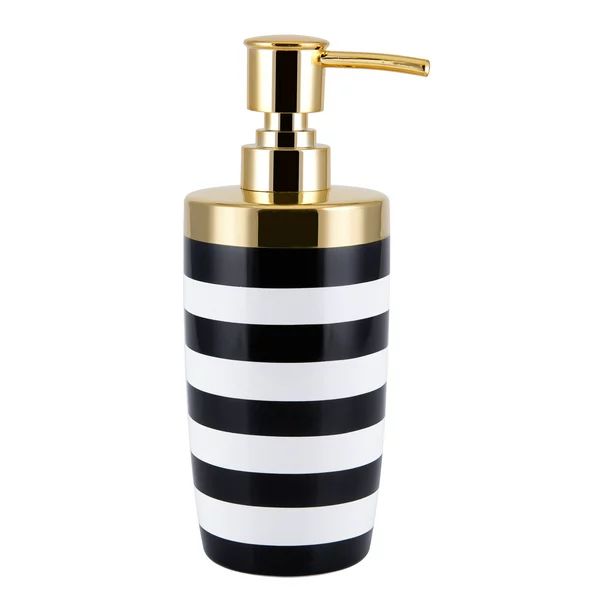 Derby Black/White with Gold Ceramic Lotion Pump by Allure Home Creation | Walmart (US)