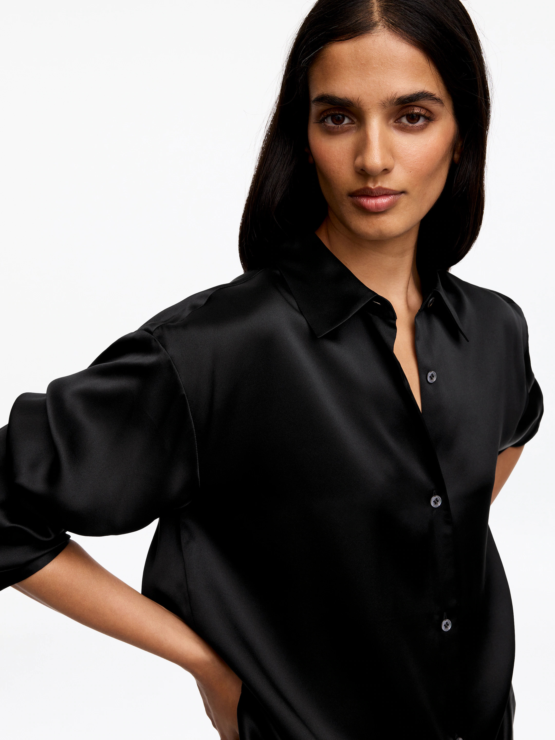 Silk Satin Shirt | Arket UK