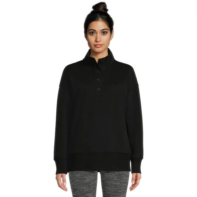 Time And Tru Women's Placket Pullover Top | Walmart (US)