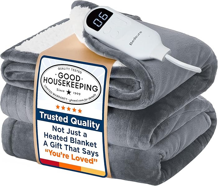 Bedsure Electric Blanket Full Size - Soft Flannel Heated Blanket Full, GentleSoft Fast Heating wi... | Amazon (US)