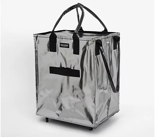 Hulken Large Rolling Tote Bag with Zip Top Closure - QVC.com | QVC