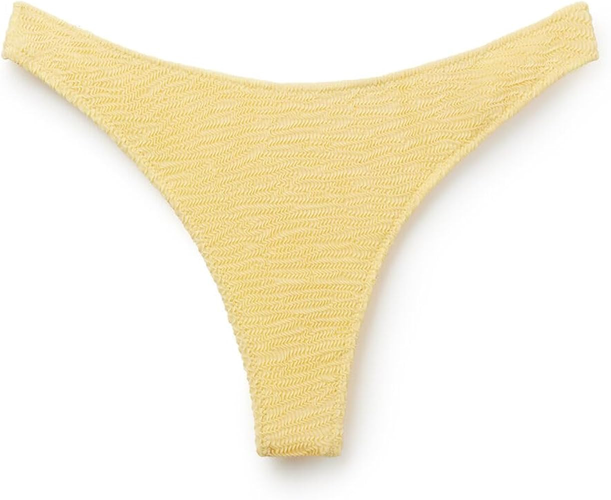 CALZEDONIA Woman's Brazilian Swimsuit Bottoms Crinkle Waves | Amazon (US)