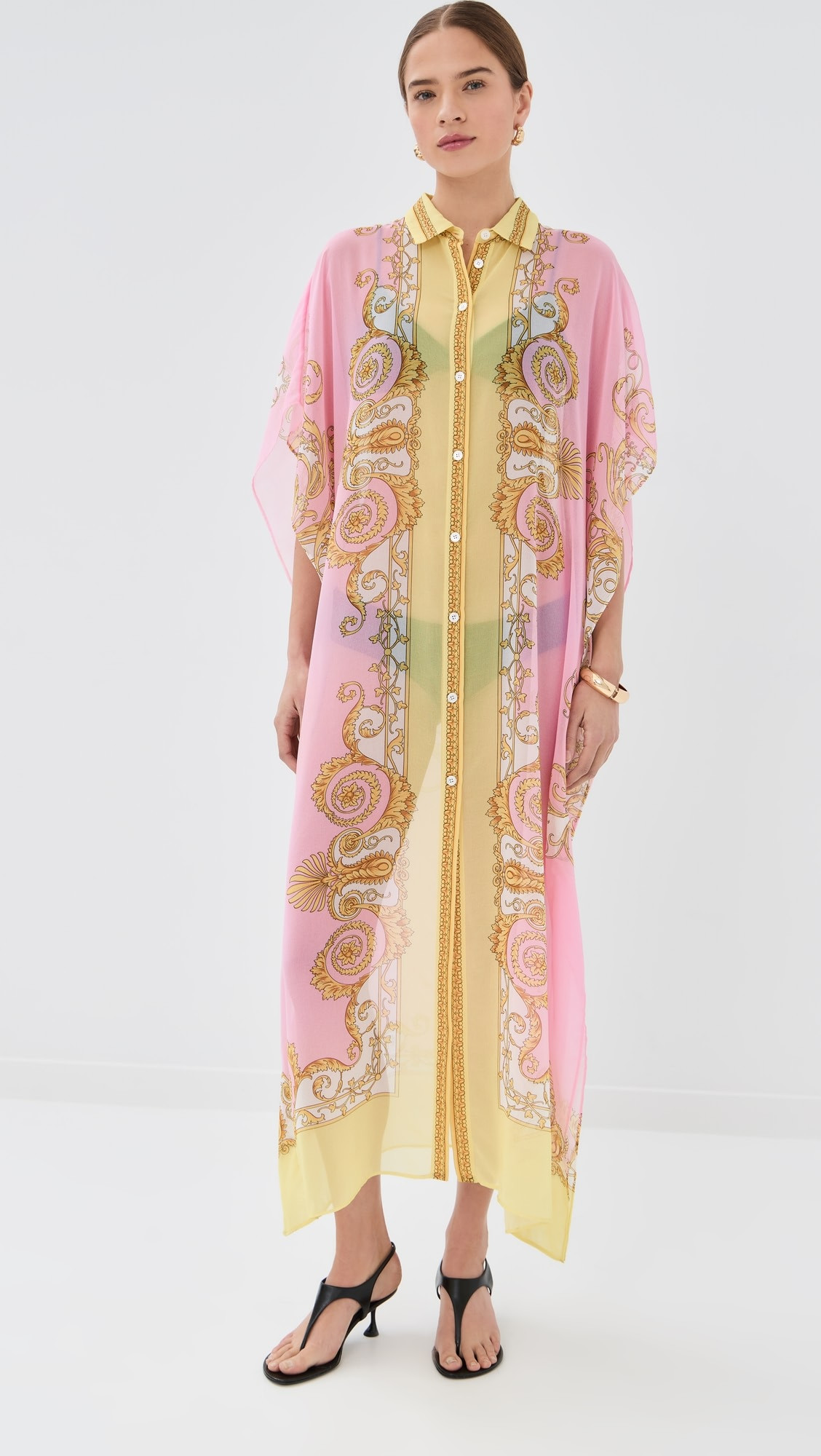 Underwater Barocco Georgette Caftan | Shopbop