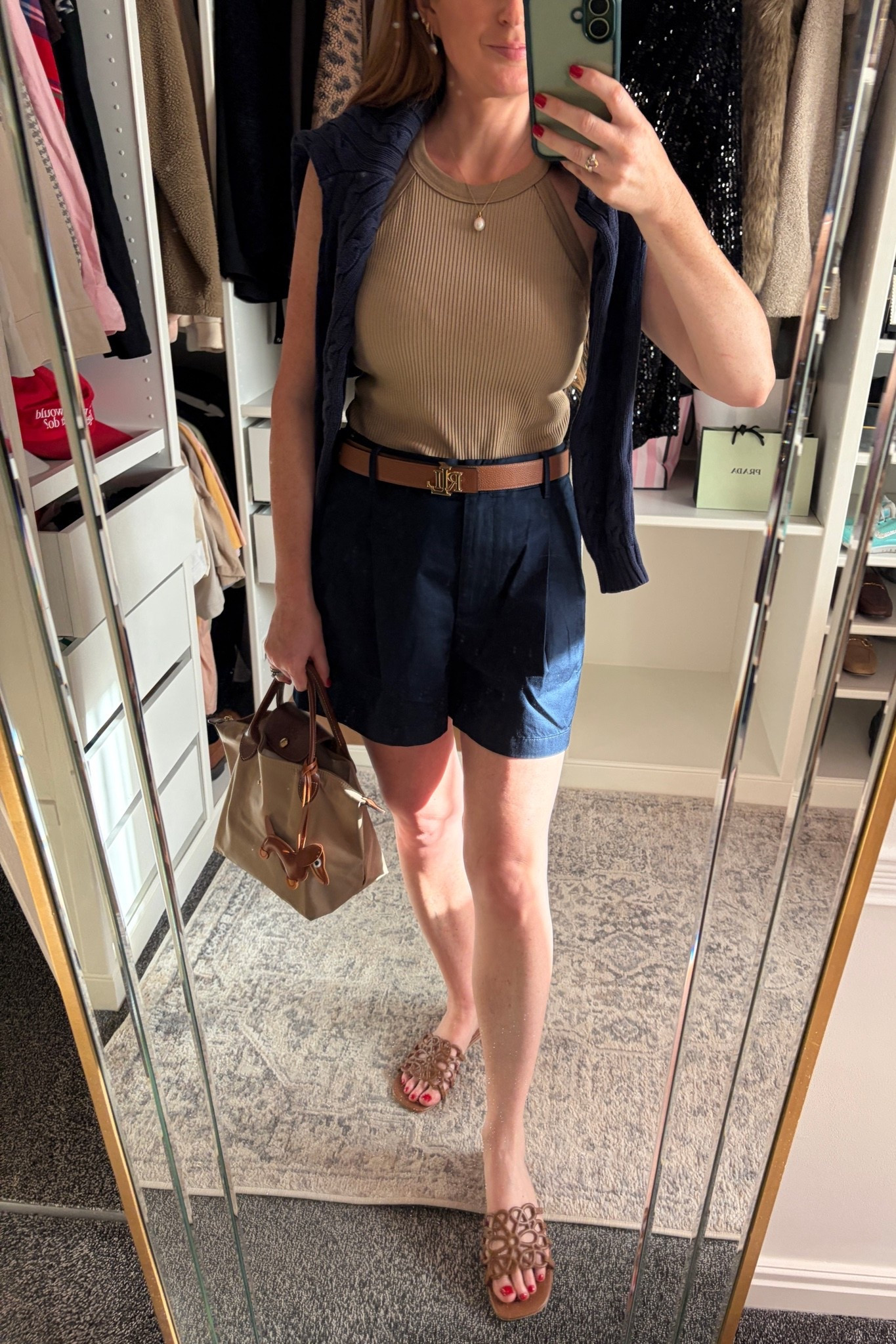 Classic Coastal Outfit from the weekend. 🌊🤎🐚 I just got in these navy chinos that I’ve been wearing non stop, wearing a UK size 10 but could have sized down to an 8.

#LTKuk #LTKsummer #LTKtravel