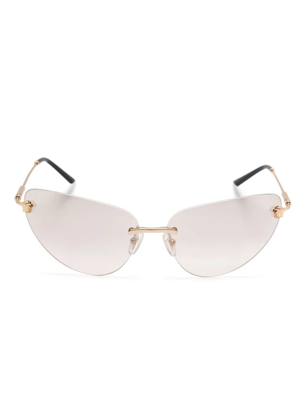 Versace Eyewear Rimless Sunglasses | Gold | FARFETCH UK | Farfetch Global