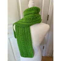 Crochet Scarf - Green | Etsy (US)