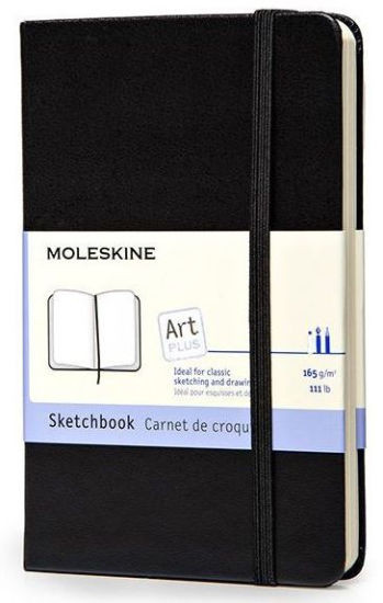 Moleskine Art Plus Sketchbook, Pocket, Plain, Black, Hard Cover (3.5 x 5.5) | Barnes & Noble