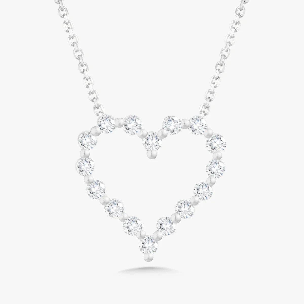 Little Posie Charlie Cloud® Floating Diamond Heart Necklace 0.56 ctw | RW Fine Jewelry