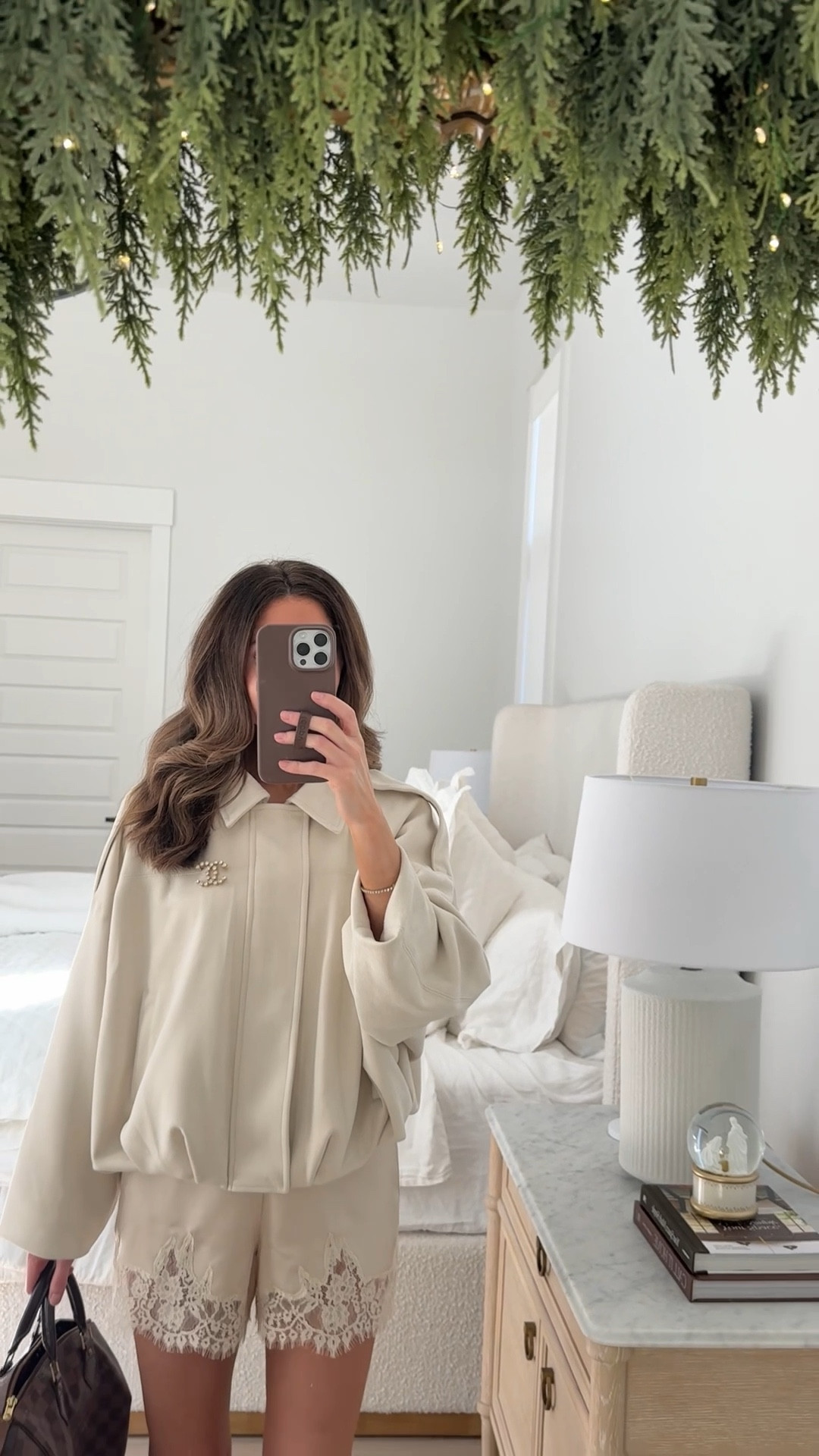 amazon jacket (IT’S SO GOOD!! - size small)
perfect white tee (size small)
reformation cream lace shorts (tts, xs)
loeffler randall brown suede knee high boots (tts)
brown loopy phone case

#LTKPetite #LTKmomlife #LTKootd