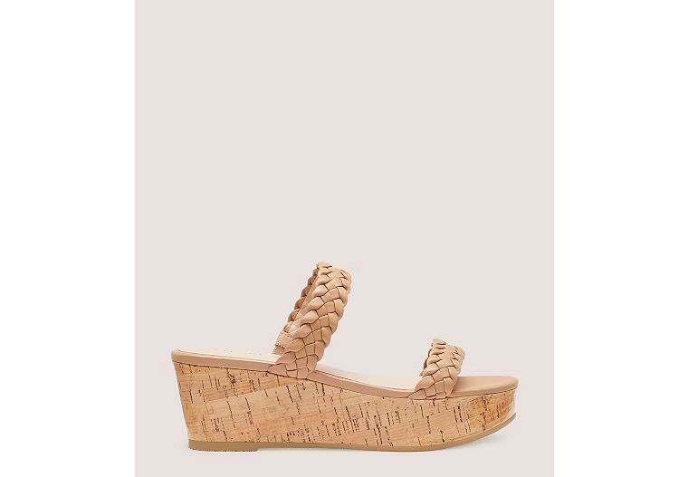 Aleena Woven Summer Slide Wedge | Stuart Weitzman Outlet