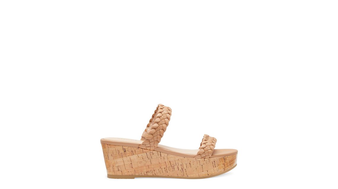 Aleena Woven Summer Slide Wedge | Stuart Weitzman Outlet