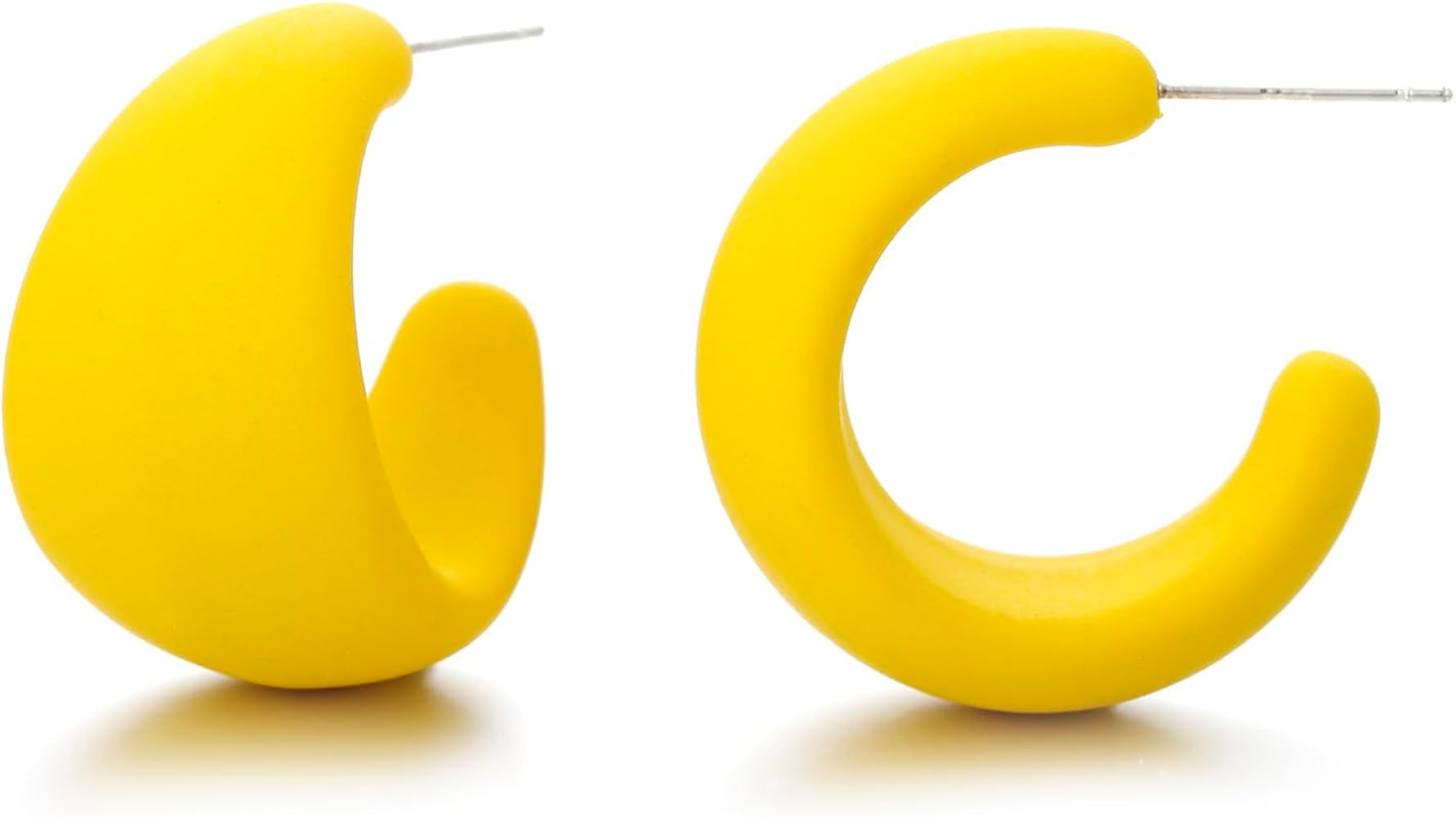 Acrylic Small Round Hoop Earrings, Lightweight Open Hoops Candy Color Hoop Earrings for Women Gir... | Amazon (US)