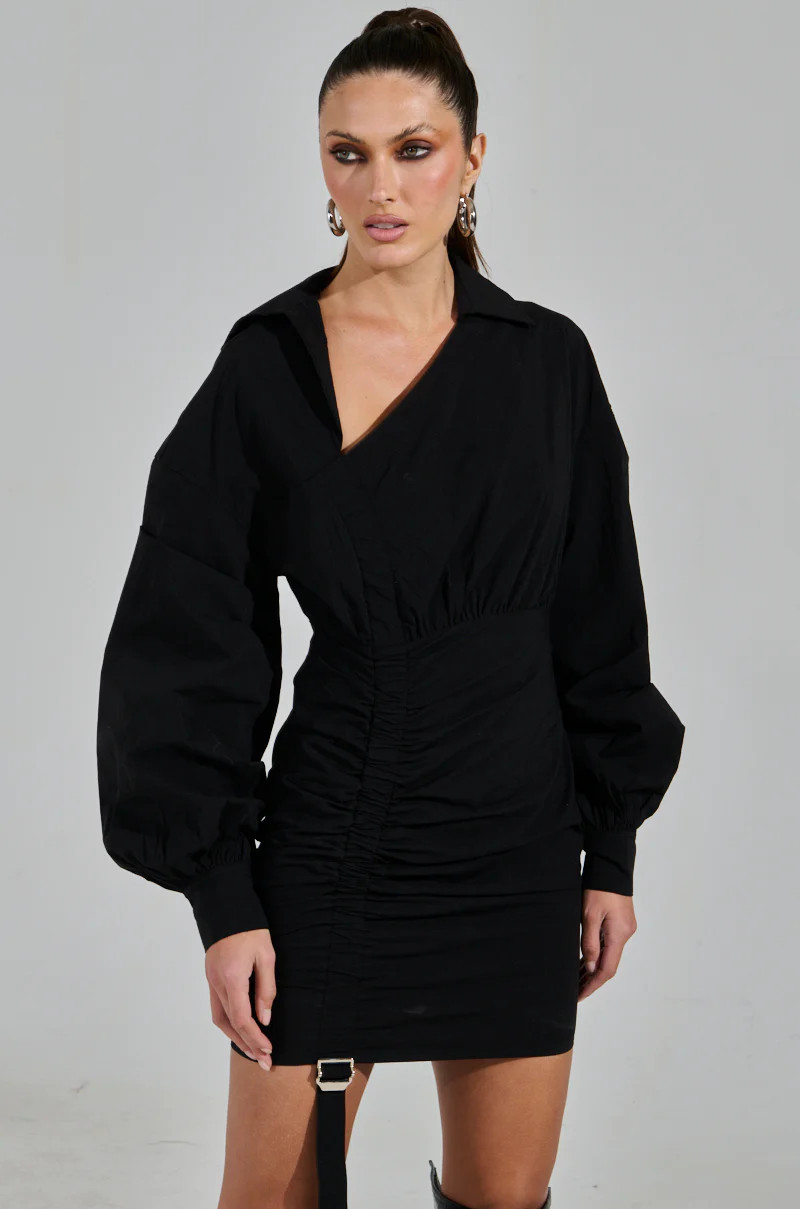 MELODY POPLIN MINI DRESS | AKIRA