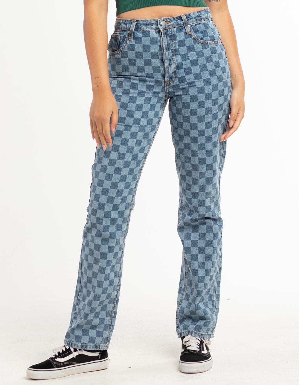 RSQ Checkerboard Womens Jeans - MEDIUM WASH | Tillys | Tillys