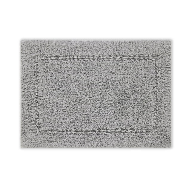 Better Homes & Gardens Cotton Reversible Bath Rug, Soft Silver, 17" x 24" | Walmart (US)
