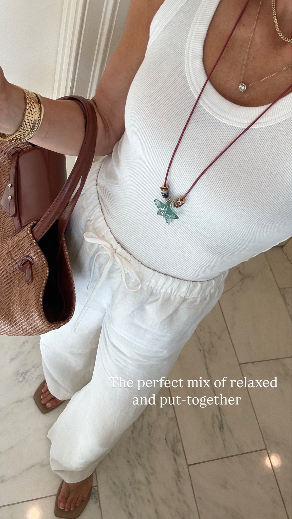 One of my most-worn pieces every summer. These linen pants from @Aritzia 

    My secret to looking put together in the heat