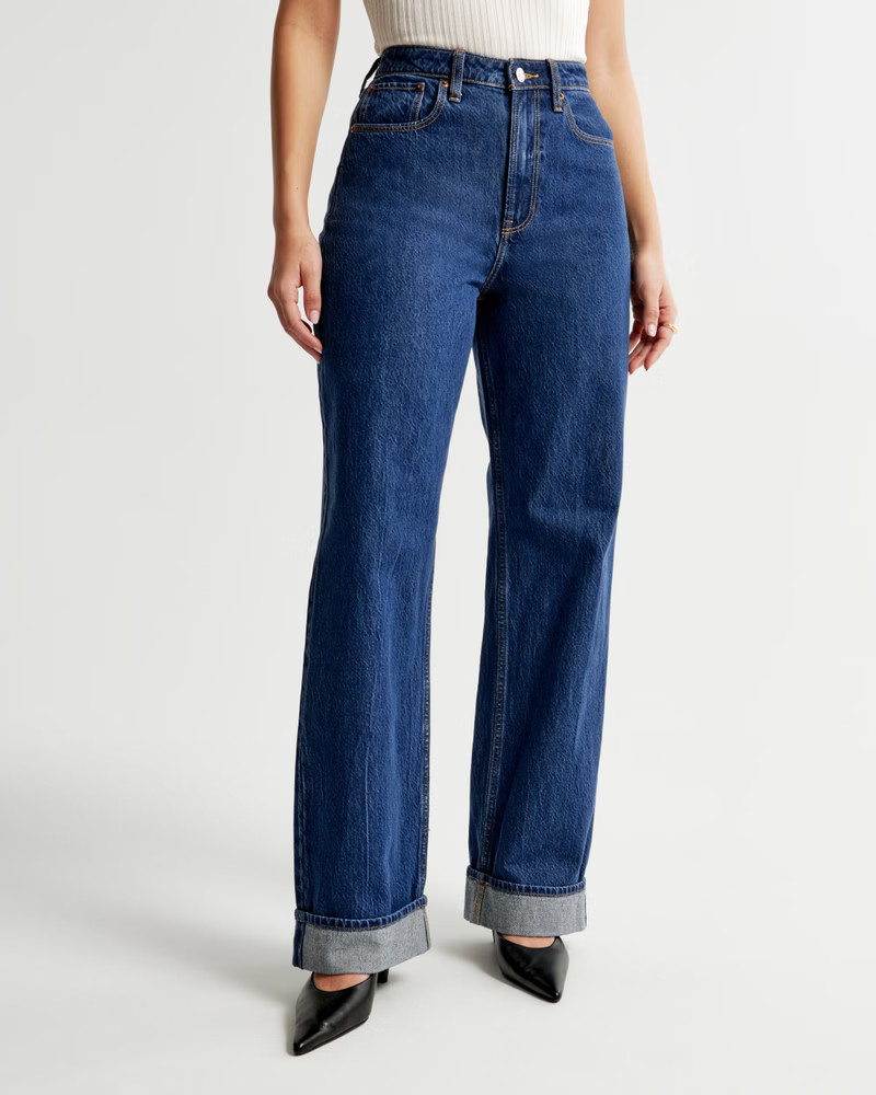 Women's Curve Love High Rise Loose Jean | Women's Bottoms | Abercrombie.com | Abercrombie & Fitch (US)