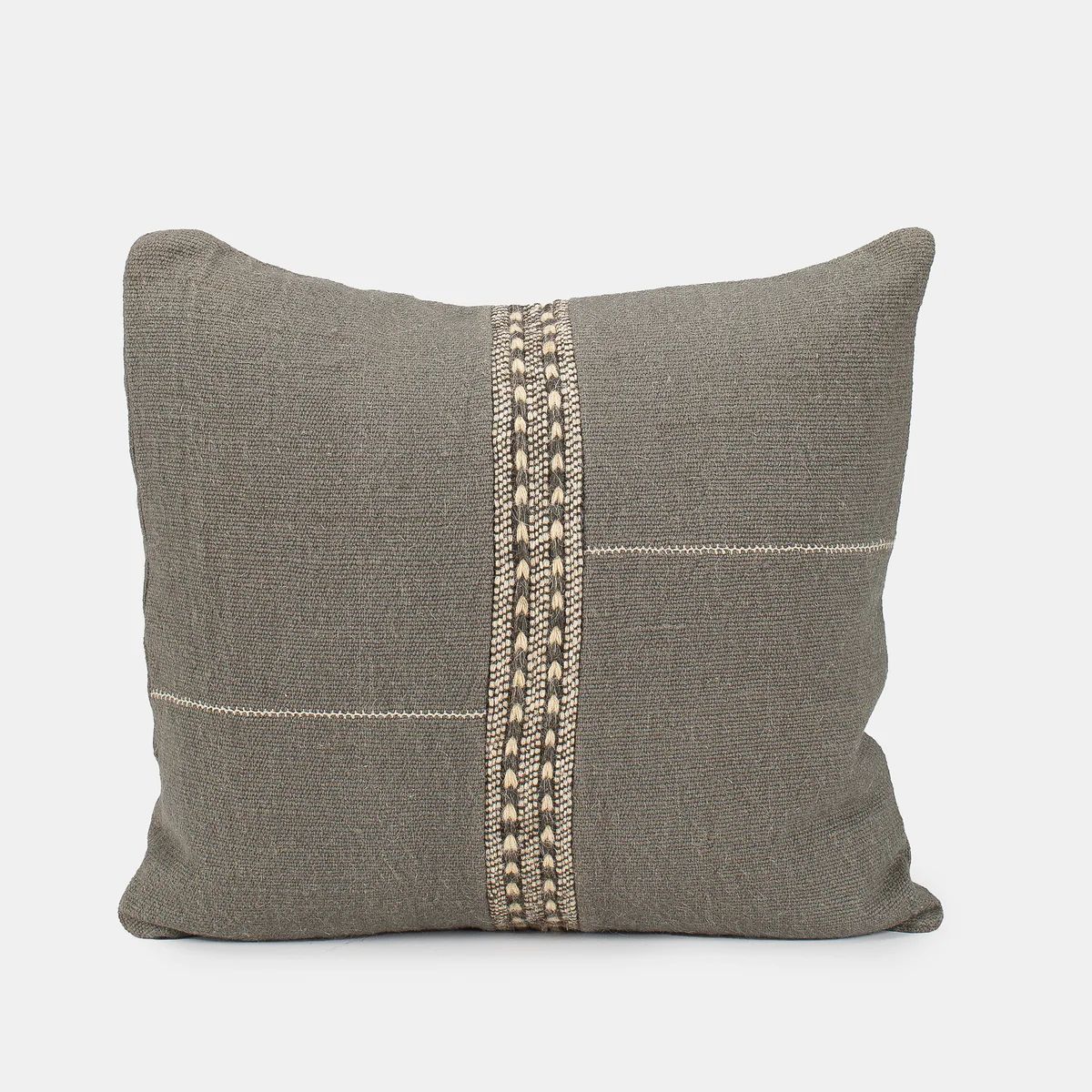 Basma Pillow Dark Grey | Amber Interiors