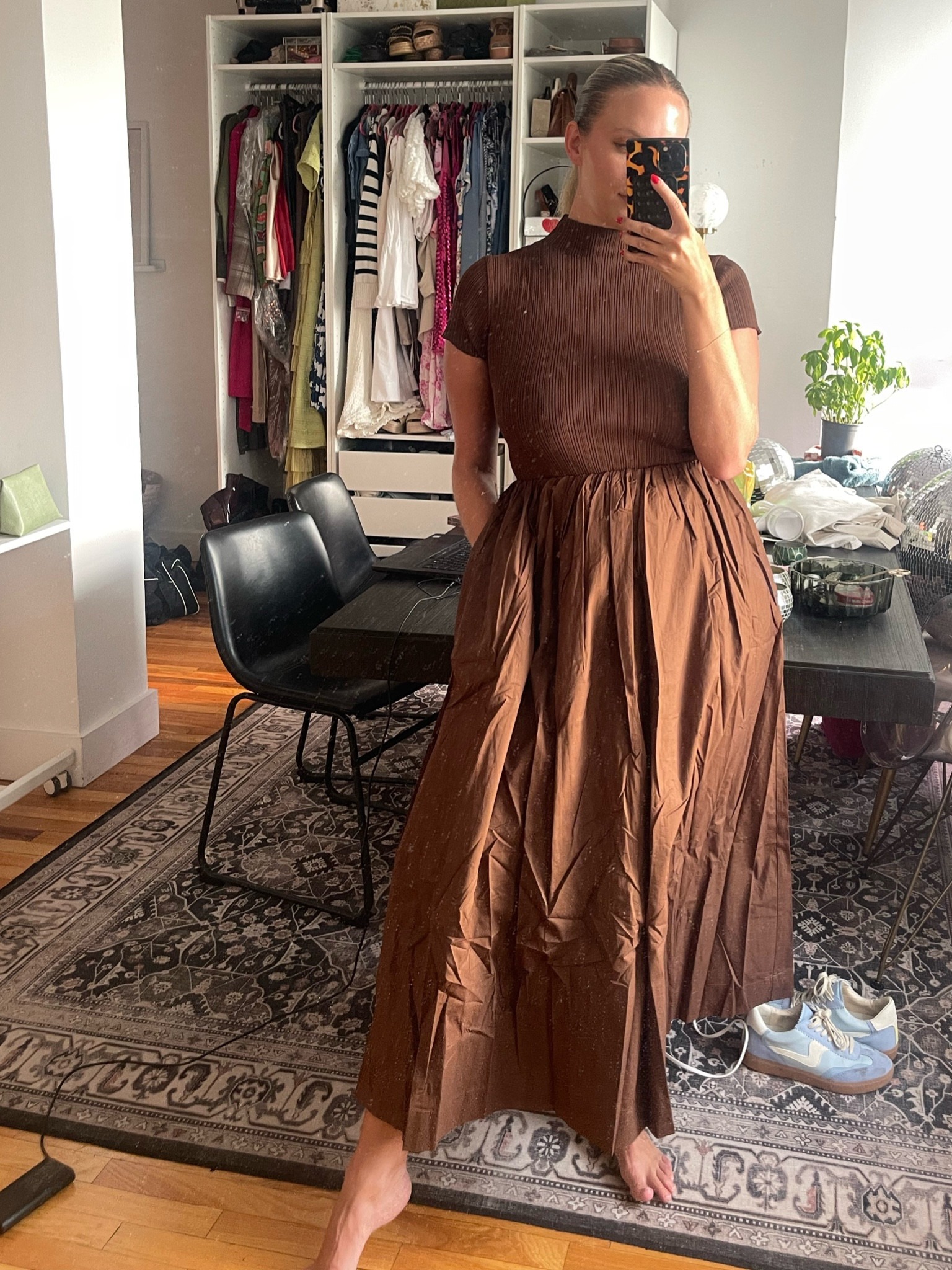 en saison lafayette mixed media maxi dress kayleighskloset on LTK