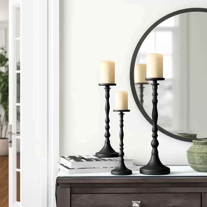 Three Posts™ 12.45'' H Metal Tabletop Candlestick & Reviews | Wayfair | Wayfair North America