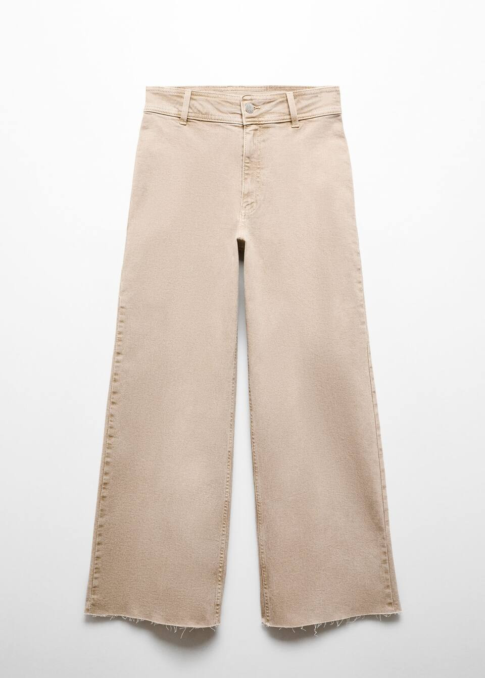 Jeans culotte high waist -  Women | Mango USA | MANGO (US)