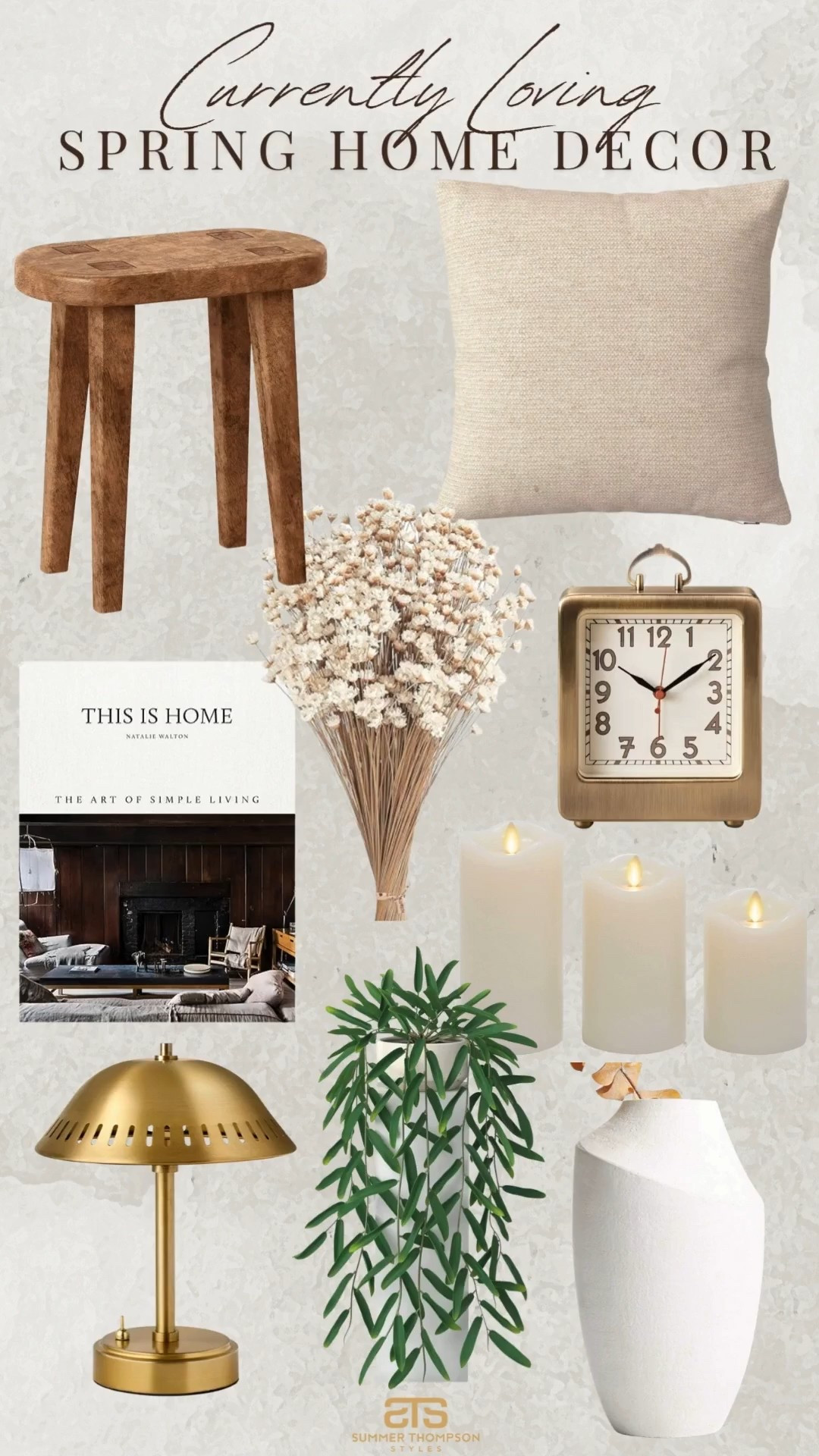 These are some amazing quality decor accents! 

Faux flowers faux plant clock flameless candles table lamps throw pillow coffee table decor stool 

#LTKHome #LTKSeasonal